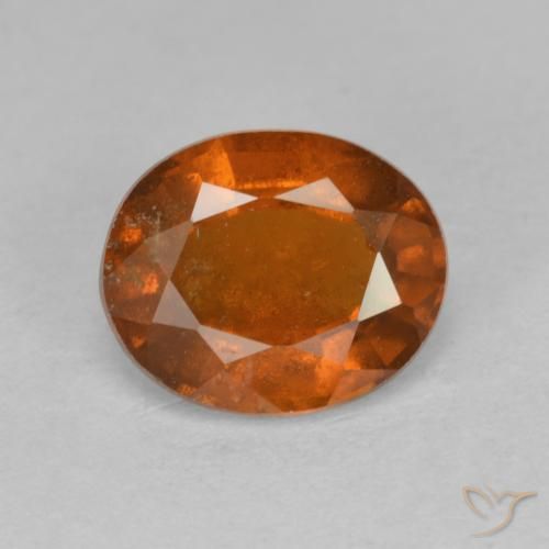 2.53ct طبيعي برتقالى كهرمانى هيسونيت غارنيت, بيضوي, VS-SI