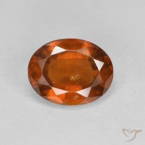 2.33ct طبيعي برتقالى غامق عقيق هيسونيت, بيضوي, VS-SI