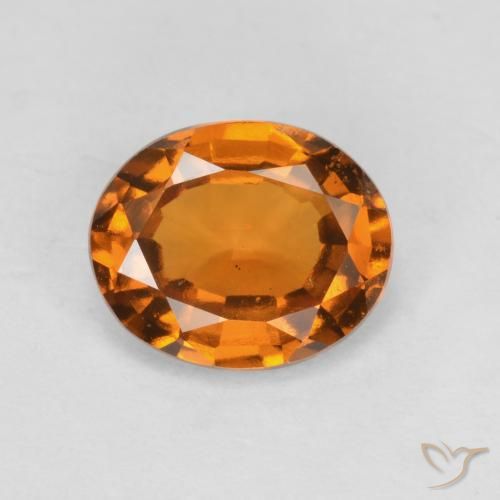 1.69ct طبيعي برتقالى متوسط هيسونيت غارنيت, بيضوي, قليلا جدا