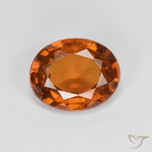 1.97ct طبيعي برتقالى متوسط هيسونيت غارنيت, بيضوي, VS-SI