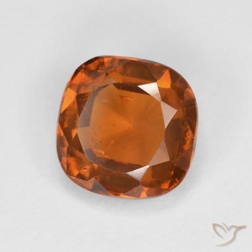 1.79ct طبيعي برتقالى داكن-متوسط عقيق هيسونيت, وسادة, VS-SI
