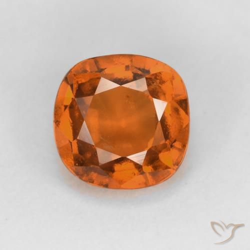 1.52ct طبيعي برتقالى متوسط عقيق هيسونيت, وسادة, VS-SI