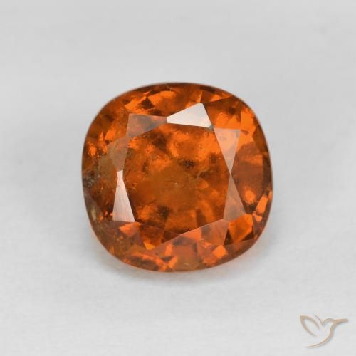 1.32ct طبيعي برتقالى متوسط عقيق هيسونيت, وسادة, VS-SI