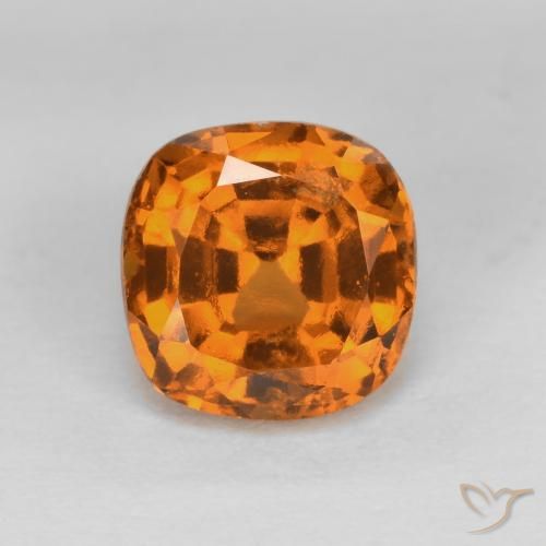 1.40ct طبيعي برتقالى مشمشى عقيق هيسونيت, وسادة, VS-SI