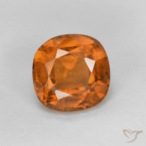 1.23ct طبيعي برتقالى متوسط عقيق هيسونيت, وسادة, VS-SI