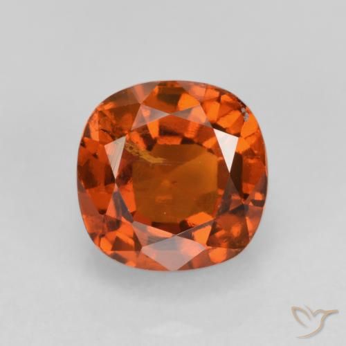 1.46ct طبيعي برتقالى داكن عقيق هيسونيت, وسادة, VS-SI