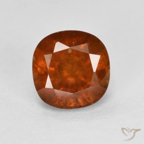 1.24ct طبيعي برتقالى داكن عقيق هيسونيت, وسادة, VS-SI