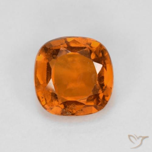 1.34ct طبيعي برتقالى نارى عقيق هيسونيت, وسادة, VS-SI