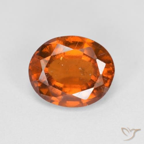 2.54ct طبيعي برتقالى متوسط هيسونيت غارنيت, بيضوي, VS-SI