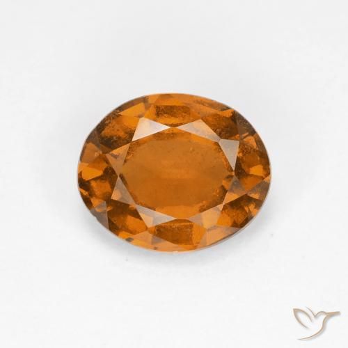 1.52ct طبيعي برتقالى متوسط هيسونيت غارنيت, بيضوي, قليلا جدا
