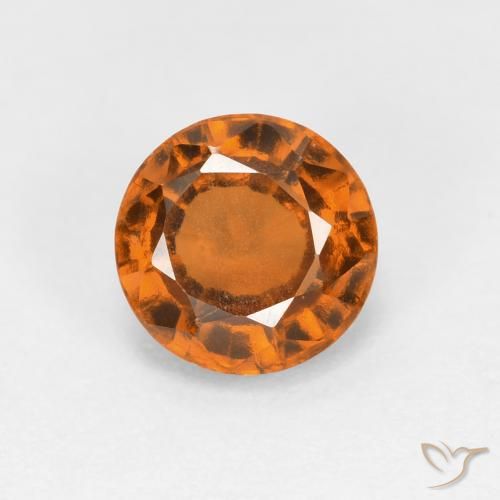 1.18ct طبيعي برتقالى متوسط هيسونيت غارنيت, دائري, قليلا جدا
