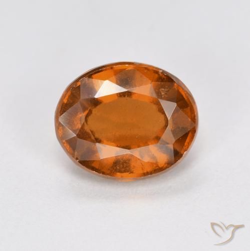 1.83ct طبيعي برتقالى داكن-متوسط هيسونيت غارنيت, بيضوي, قليلا جدا