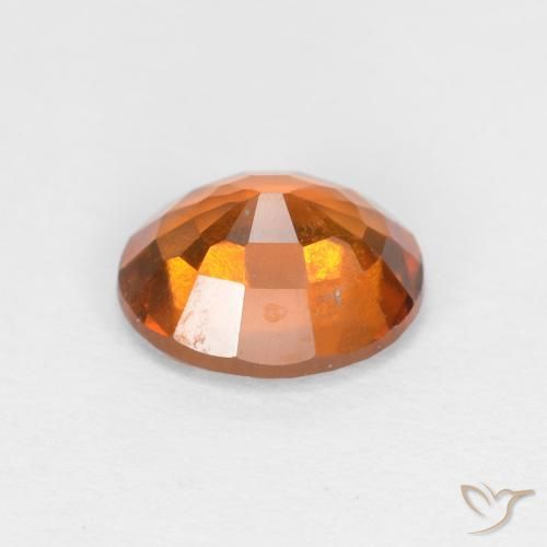 هيسونيت غارنيت Medium Dark-Orange طبيعي، بيضوي، 1.48 قيراط، قليلا جدا