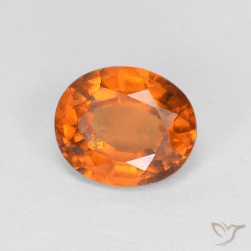 1.46ct طبيعي برتقالى متوسط هيسونيت غارنيت, بيضوي, قليلا جدا