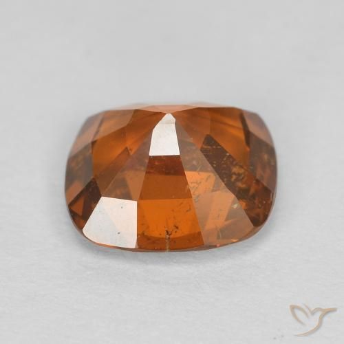 هيسونيت غارنيت Medium Dark-Orange طبيعي، وسادة، 1.74 قيراط، VVS-VS