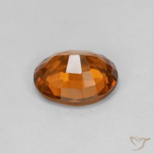 هيسونيت غارنيت Medium Dark-Orange طبيعي، بيضوي، 1.88 قيراط، VVS-VS