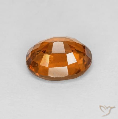 عقيق هيسونيت Medium Dark-Orange طبيعي، بيضوي، 2.01 قيراط، VVS-VS