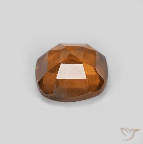 هيسونيت غارنيت Medium Dark-Orange طبيعي، وسادة، 1.12 قيراط، قليلا جدا