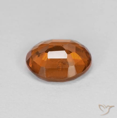 هيسونيت غارنيت Medium Dark-Orange طبيعي، بيضوي، 1.21 قيراط، قليلا جدا