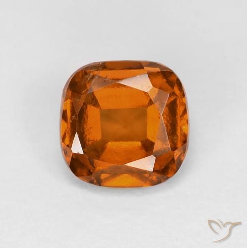 1.17ct طبيعي برتقالى غامق عقيق هيسونيت, وسادة, قليلا جدا