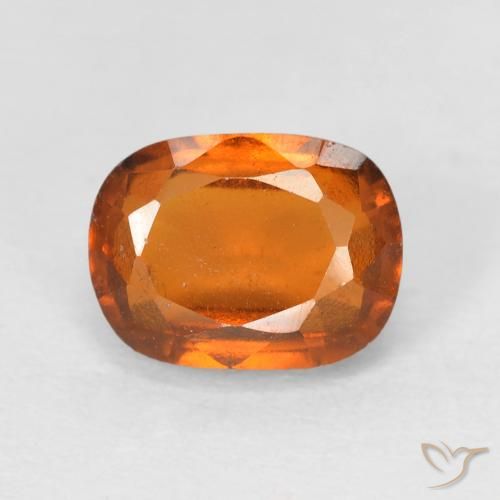 2.23ct طبيعي برتقالى مصفر عقيق هيسونيت, وسادة, قليلا جدا