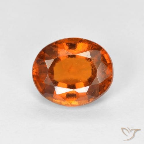 1.41ct طبيعي برتقالى متوسط هيسونيت غارنيت, بيضوي, قليلا جدا