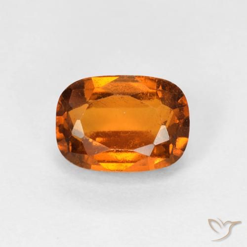 1.37ct طبيعي برتقالى غامق عقيق هيسونيت, وسادة, قليلا جدا