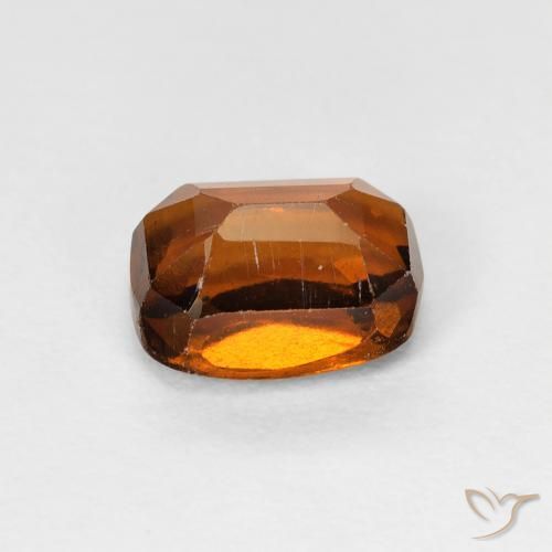 هيسونيت غارنيت Deep Orange - Brown طبيعي، وسادة، 1.49 قيراط، قليلا جدا