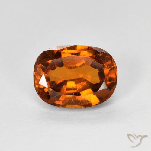 1.73ct طبيعي Medium Dark-Orange عقيق هيسونيت, وسادة, VS-SI