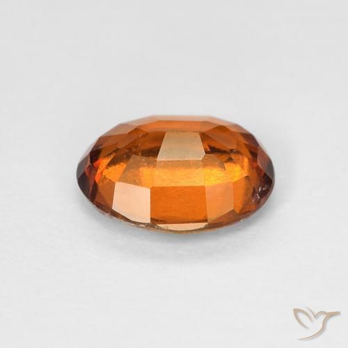 هيسونيت غارنيت Medium Dark-Orange طبيعي، بيضوي، 1.16 قيراط، قليلا جدا