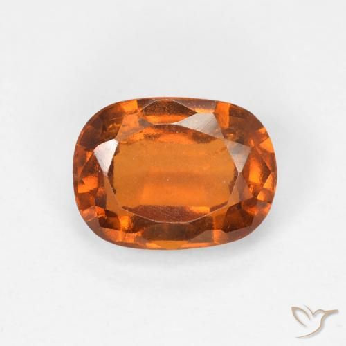 1.66ct طبيعي برتقالى غامق عقيق هيسونيت, وسادة, VS-SI