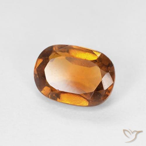 1.24ct طبيعي برتقالى ترابى عقيق هيسونيت, وسادة, VVS-VS
