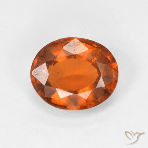 1.68ct طبيعي برتقالى متوسط هيسونيت غارنيت, بيضوي, قليلا جدا