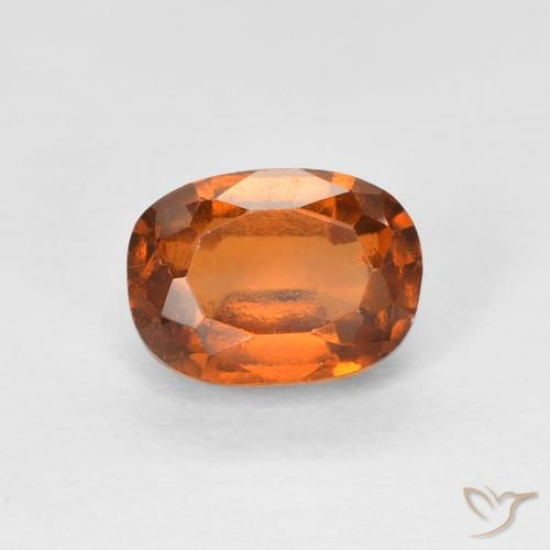1.36ct طبيعي برتقالى غامق عقيق هيسونيت, وسادة, قليلا جدا