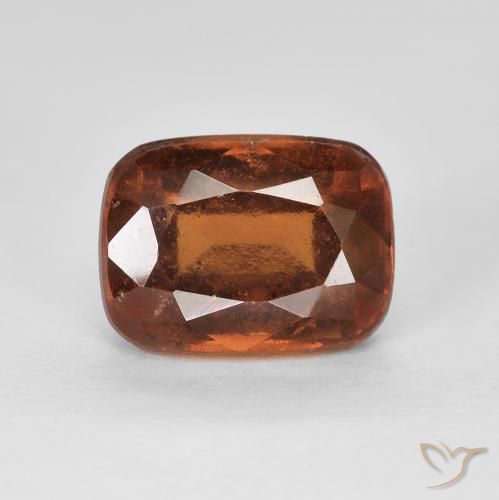 2.67ct طبيعي برتقالى غامق عقيق هيسونيت, وسادة, VVS-VS