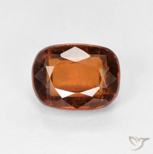 2.33ct طبيعي برتقالى غامق عقيق هيسونيت, وسادة, VVS-VS