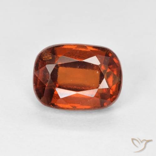 2.16ct طبيعي برتقالى كهرمانى عقيق هيسونيت, وسادة, VVS-VS