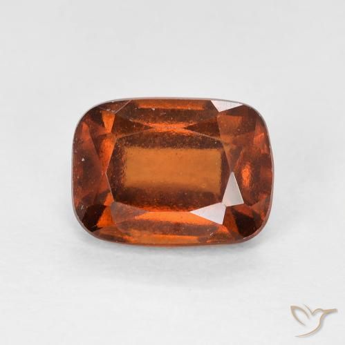 2.14ct طبيعي برتقالى كهرمانى عقيق هيسونيت, وسادة, قليلا جدا