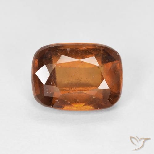 2.00ct طبيعي برتقالى كهرمانى عقيق هيسونيت, وسادة, قليلا جدا