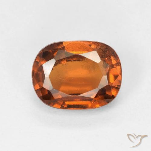 1.69ct طبيعي برتقالى ترابى عقيق هيسونيت, وسادة, VVS-VS