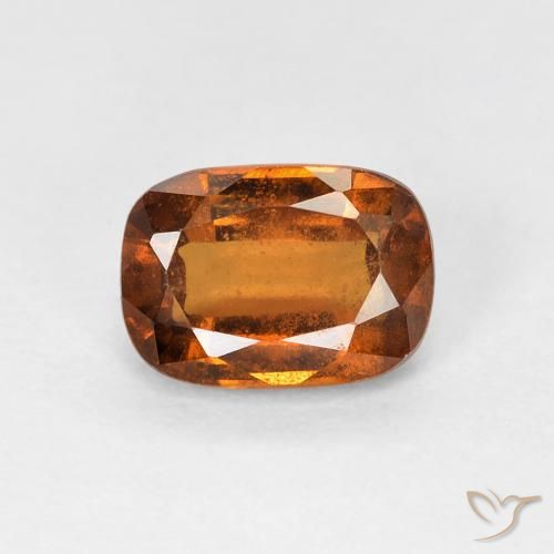 1.14ct طبيعي برتقالى متوسط عقيق هيسونيت, وسادة, VVS-VS