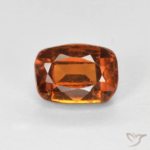 1.57ct طبيعي برتقالى متوسط عقيق هيسونيت, وسادة, VVS-VS