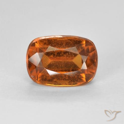 1.56ct طبيعي برتقالى متوسط عقيق هيسونيت, وسادة, VVS-VS