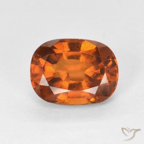 1.78ct طبيعي برتقالى غامق عقيق هيسونيت, وسادة, VVS-VS