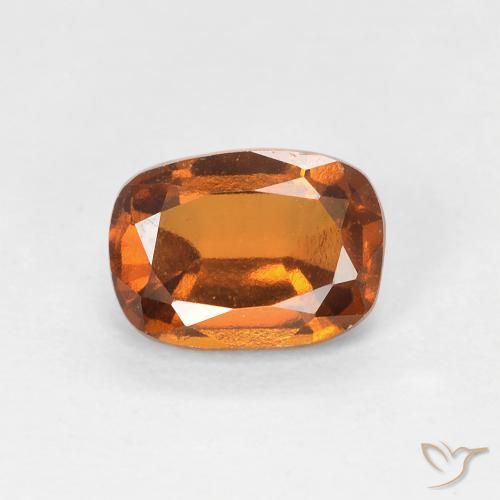 1.08ct طبيعي برتقالى مصفر عقيق هيسونيت, وسادة, VVS-VS