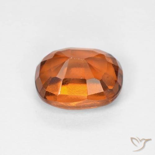 هيسونيت غارنيت Medium Dark-Orange طبيعي، وسادة، 2.13 قيراط، VVS-VS