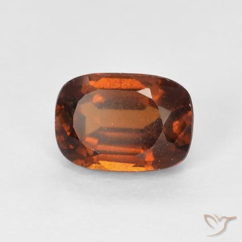 1.44ct طبيعي برتقالى غامق عقيق هيسونيت, وسادة, قليلا جدا