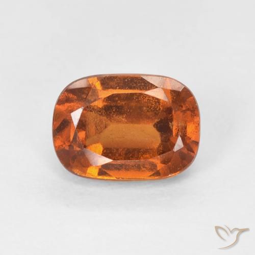 1.35ct طبيعي برتقالى غامق عقيق هيسونيت, وسادة, قليلا جدا