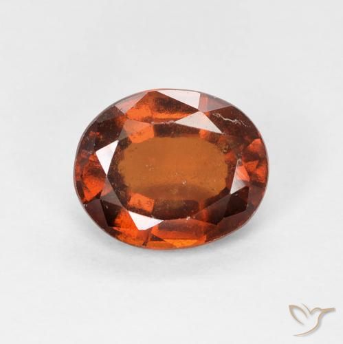 1.84ct طبيعي برتقالى متوسط هيسونيت غارنيت, بيضوي, قليلا جدا