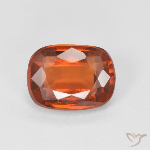 1.90ct طبيعي برتقالى محمر هيسونيت غارنيت, وسادة, VS-SI